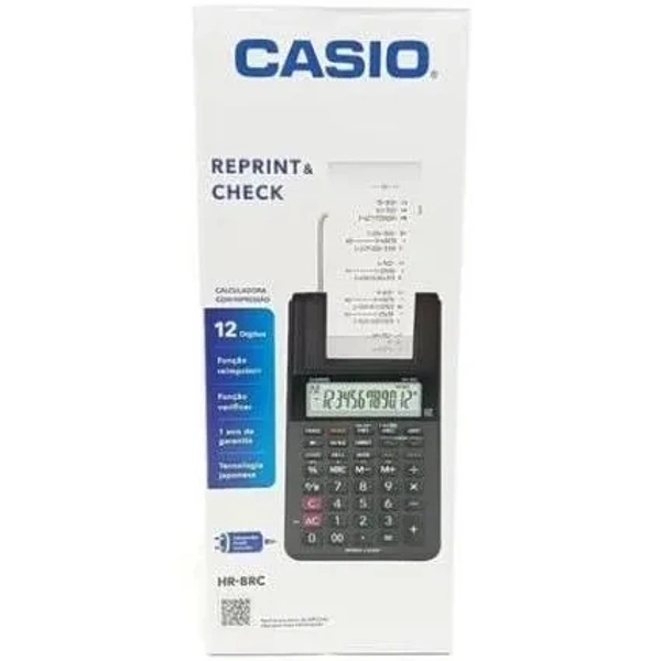 Casio Hr-8rc-bk Printing Calculator - Black, Free, No