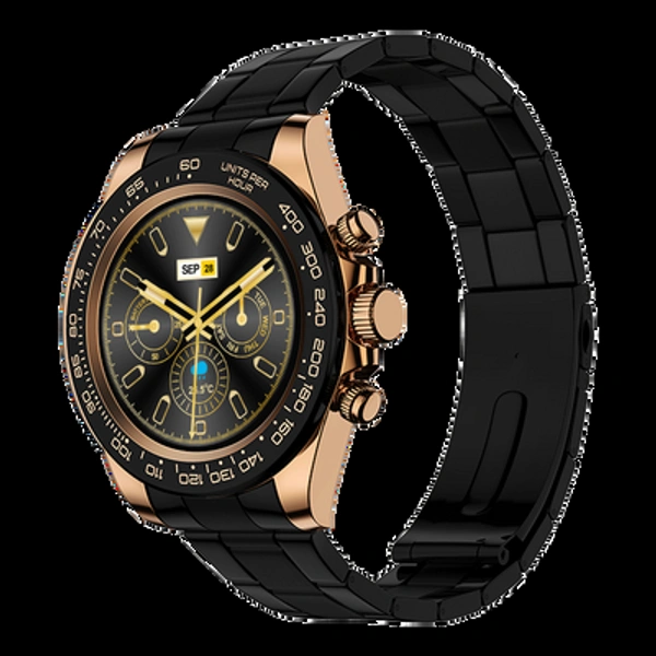 Fire Bolt <Blizzard> Smart Watch  - Rose Gold, Black, Free