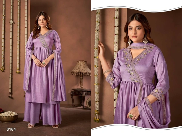 Ready to Wear Ethnic Wear Collection With Full Flair, 6 Colors, Set of 4