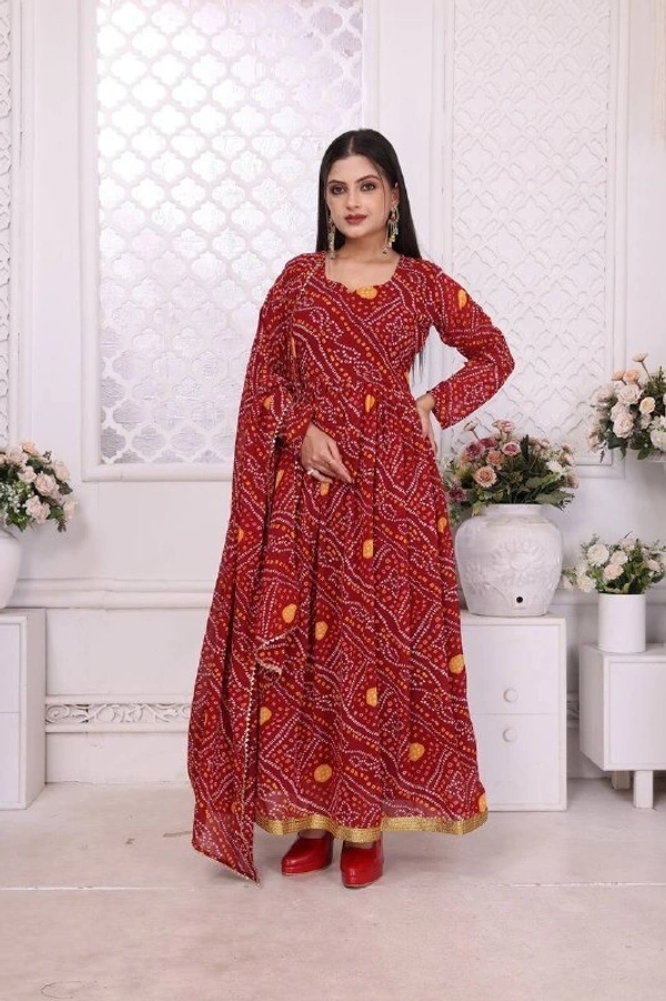Banno Swag Ready to wear Gown with dupatta, 4 Colors, Set of 4