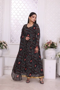 Banno Swag Ready to wear Gown with dupatta, 4 Colors, Set of 4