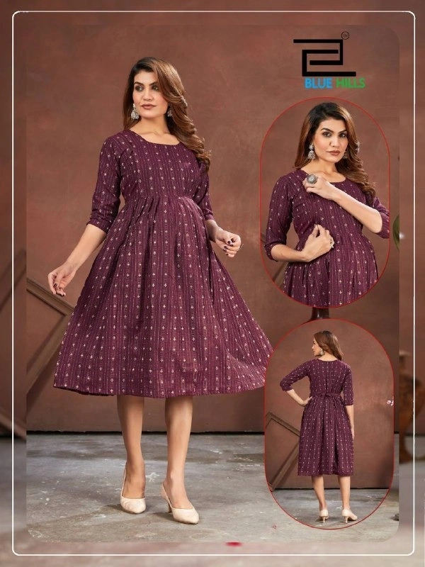 Good Newzz Full Flair Maternity Gown for New Mothers