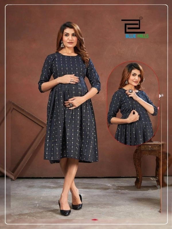 Good Newzz Full Flair Maternity Gown for New Mothers