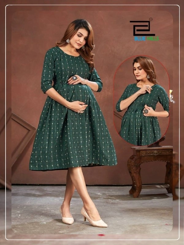 Good Newzz Full Flair Maternity Gown for New Mothers