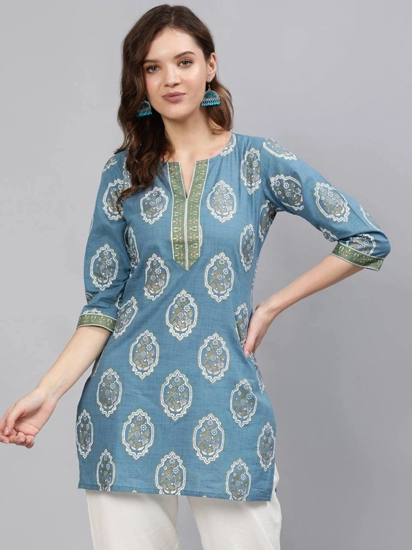 Blush Designer Cotton Printed Tops for Regular and Office wear