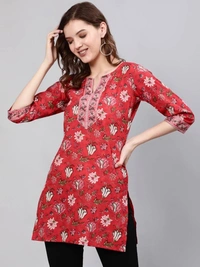 Cotton Printed Tops for Regular and Office wear, 6 Colors, Set of 4