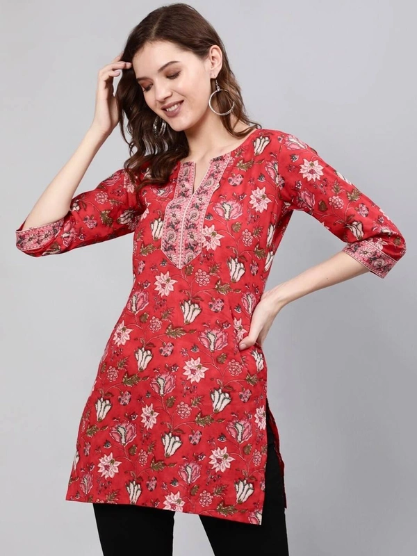 Cotton Printed Tops for Regular and Office wear, 6 Colors, Set of 4