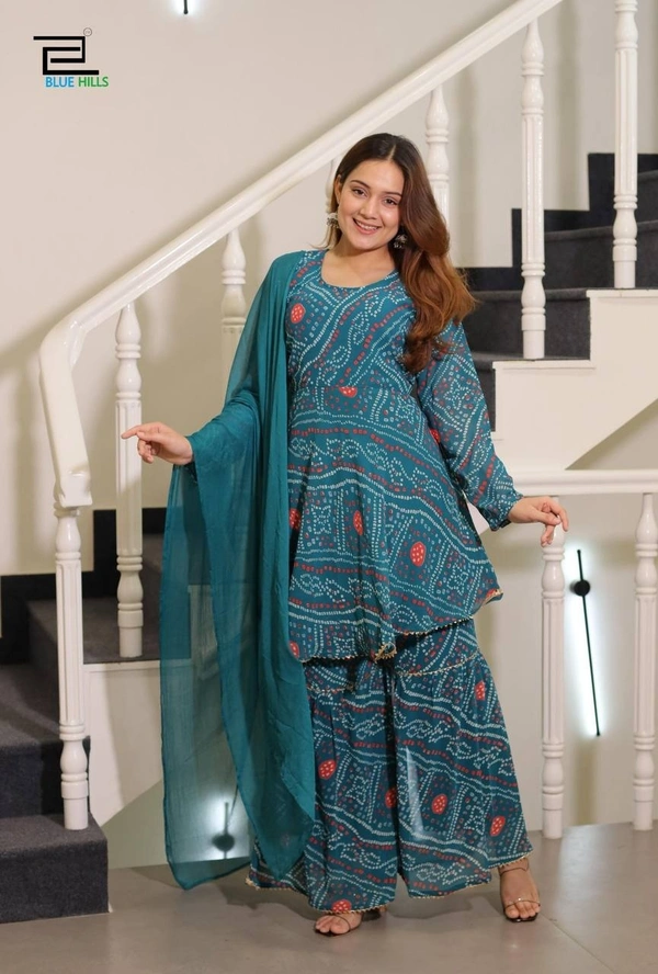 Blue Hills Beautiful Ready to Wear Party Wear Sarara Suit