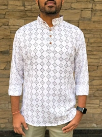 Leo By Mewaadi Sardar
 Trendy Print Collection Full Sleeves Short length Kurta
