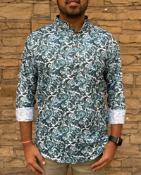 Leo By Mewaadi Sardar Trendy Print Collection Full Sleeves Short length Kurta

