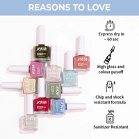 NYKAA Nykaa Insta Dry Fast Drying Nail Enamel Polish Sky Share 354 - Light Blue