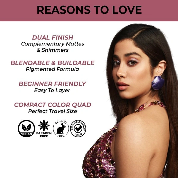 NYKAA Nykaa Cosmetics Eyes On Me! 4 in 1 Quad Eyeshadow Palette - Brunch Party