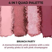 NYKAA Nykaa Cosmetics Eyes On Me! 4 in 1 Quad Eyeshadow Palette - Brunch Party