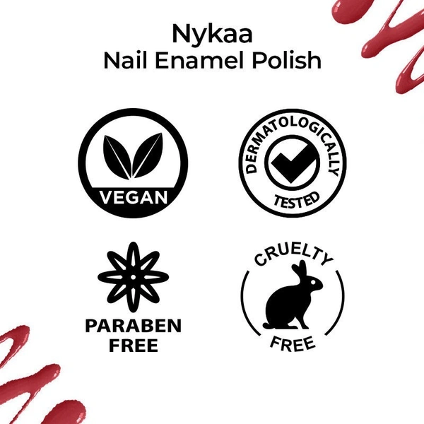 Nykaa Nail Enamel Polish - Crimson Carnation 131