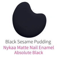 NYKAA Nykaa Matte Nail Lacquer - Black Sesame Pudding 09