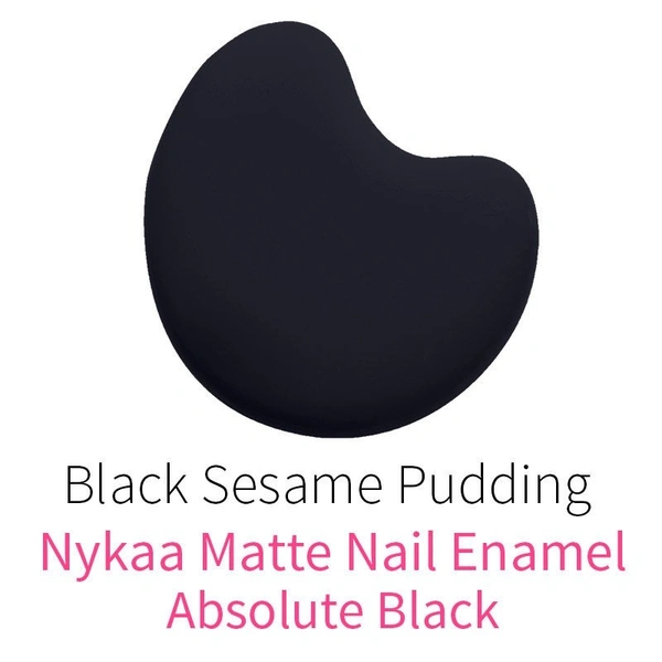 NYKAA Nykaa Matte Nail Lacquer - Black Sesame Pudding 09