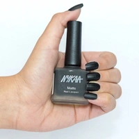 NYKAA Nykaa Matte Nail Lacquer - Black Sesame Pudding 09
