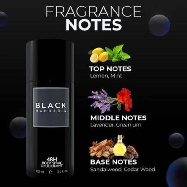 COLORBAR BLACK - MANDARIN DEO FOR MEN Deodorant Spray  -  For Men (100 ml) - 1