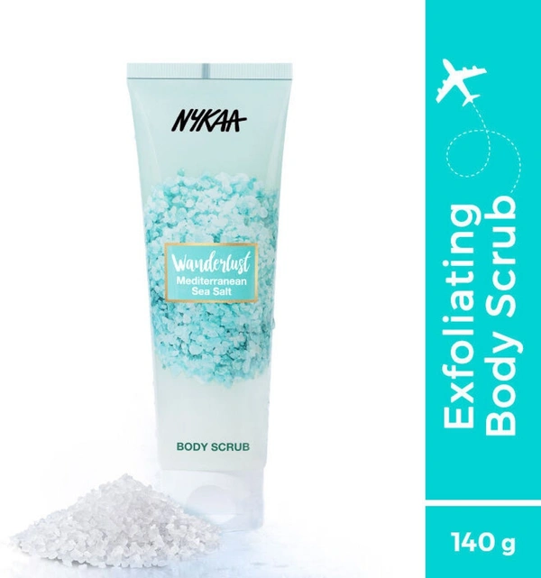 NYKAA Wanderlust Body Scrub - Mediterranean Sea Salt Scrub (140 g)