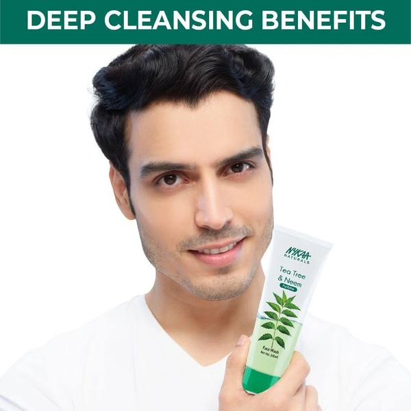 NYKAA Nykaa Naturals Tea Tree & Neem Purifying Face Wash for Acne