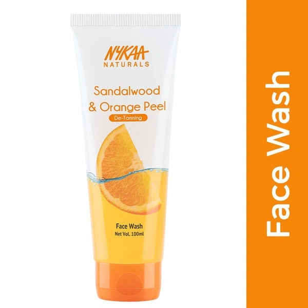 NYKAA Nykaa Naturals Sandalwood & Orange Peel Face Wash for Tan Removal