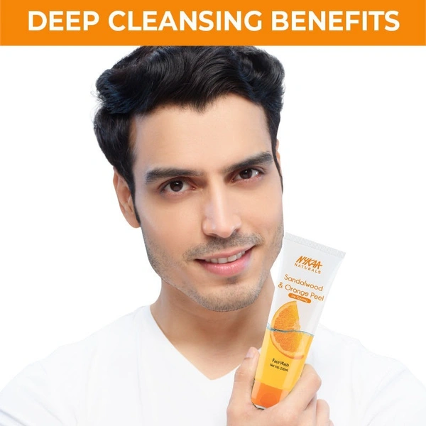 NYKAA Nykaa Naturals Sandalwood & Orange Peel Face Wash for Tan Removal
