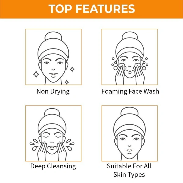 NYKAA Nykaa Naturals Sandalwood & Orange Peel Face Wash for Tan Removal