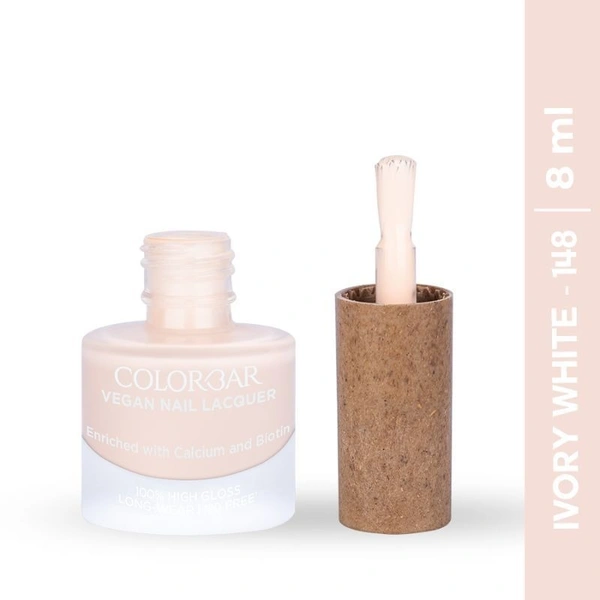 Colorbar Vegan Nail Lacquer - Ivory White