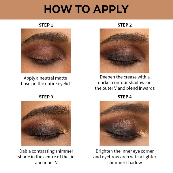 NYKAA Nykaa Cosmetics Eyes On Me! 4 in 1 Quad Eyeshadow Palette - Work to Play