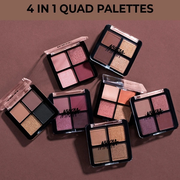 NYKAA Nykaa Cosmetics Eyes On Me! 4 in 1 Quad Eyeshadow Palette - Work to Play