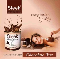 SLEEK Sleek Chocolate Wax 600x2 gm, Waxing Strips (70 Pcs,110 GSM) and 1 Waxing Knife Wax (1200 g, Set of 4) - 