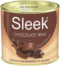 Sleek Chocolate and Cold Wax 600 gm, Waxing Strips (70 Pcs,110 GSM) and 1 Waxing Knife Wax (1200 g, Set of 4)