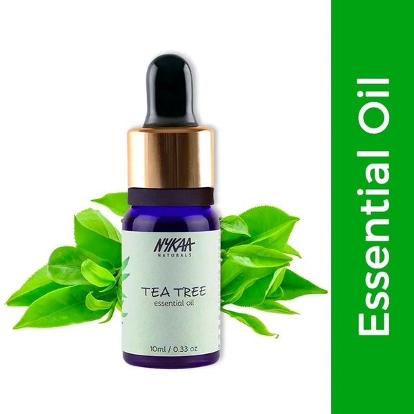 NYKAA Nykaa Naturals Tea Tree Essential Oil For Acne & Hair Fall Control- 100% Natural - 10ml