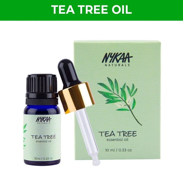 NYKAA Nykaa Naturals Tea Tree Essential Oil For Acne & Hair Fall Control- 100% Natural - 10ml