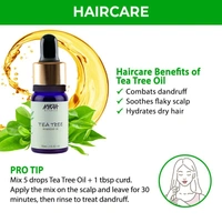NYKAA Nykaa Naturals Tea Tree Essential Oil For Acne & Hair Fall Control- 100% Natural - 10ml
