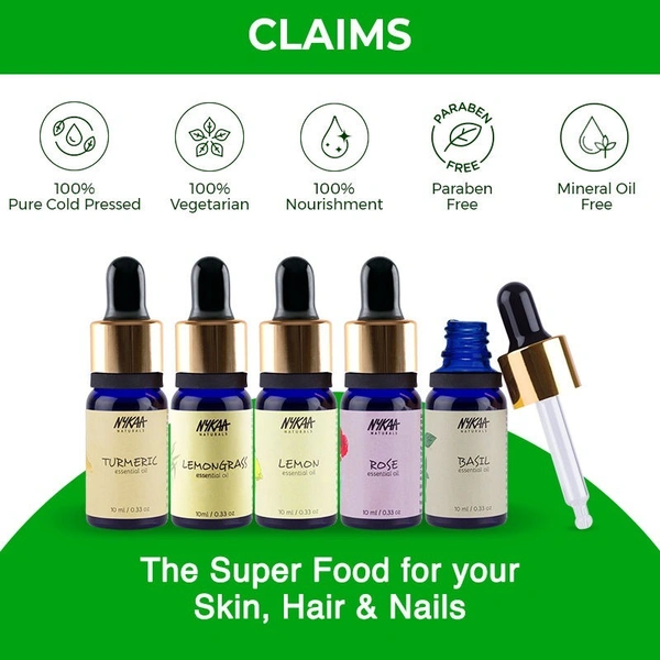 NYKAA Nykaa Naturals Tea Tree Essential Oil For Acne & Hair Fall Control- 100% Natural - 10ml