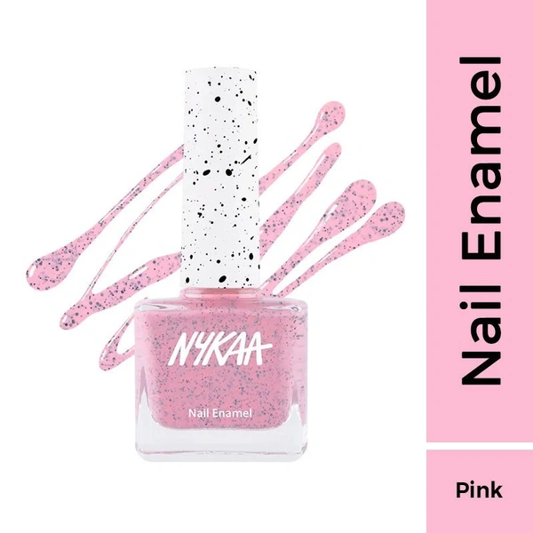 NYKAA Cookie Crumble Nail Enamel Polish - Raspberry Crumb 255 Cherry Pink ()