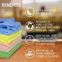 STNEMRAG Stnemrag PMC Wet and Dry Microfiber, Steel, Glass, Aluminium Cleaning Cloth ()