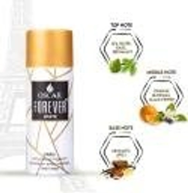 Oscar OSCAR FOREVER WHITE Deodorant Spray  -  For Men & Women (150 ml) - 1