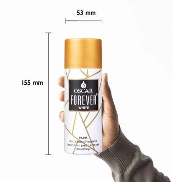 Oscar OSCAR FOREVER WHITE Deodorant Spray  -  For Men & Women (150 ml) - 1
