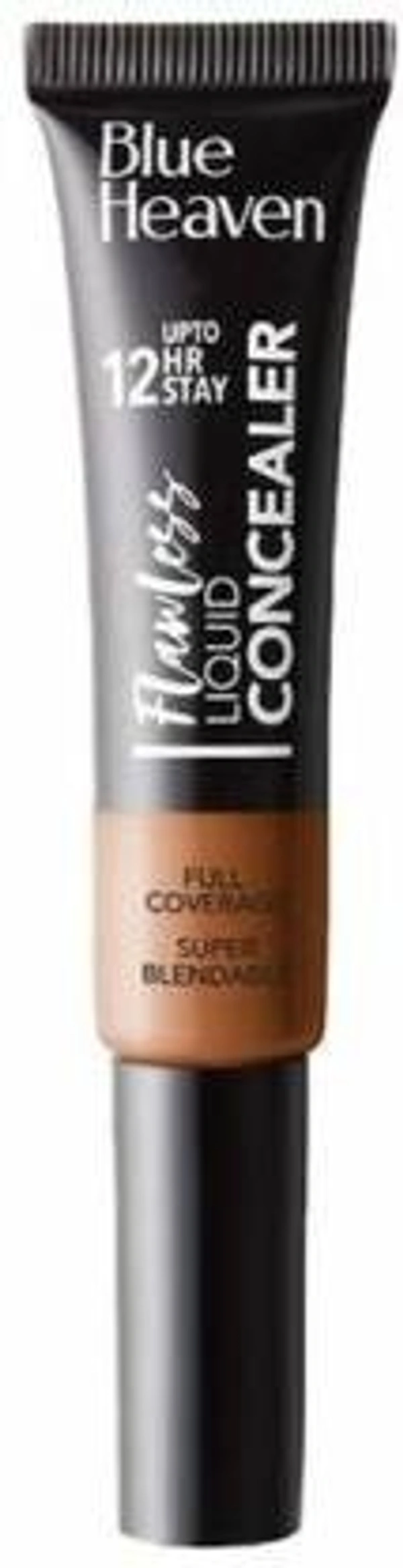 BLUE HEAVEN Flawless Liquid Concealer Chocolate Concealer (with Blonder, 17 ml)