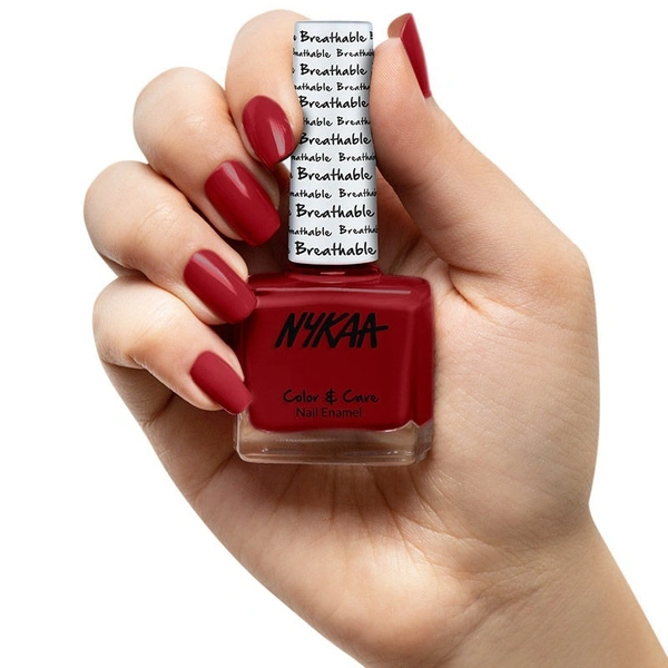 Nykaa Breathable Nail Enamel - Red Revive - 316