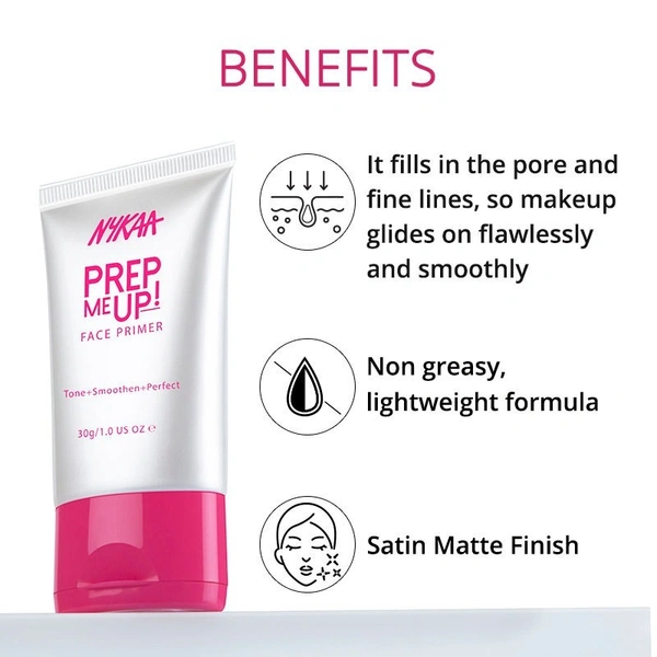 NYKAA Prep Me Up! Pore Minimizing + Matte Finish Face Primer