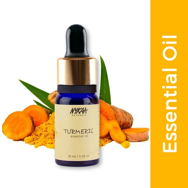 NYKAA Nykaa Naturals Turmeric Essential Oil for Glowing Skin & Scalp Exfoliation - 100% Natural - 10ml