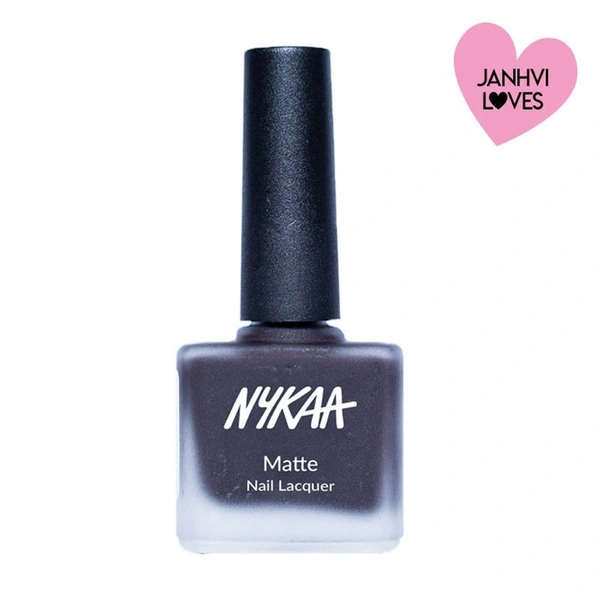 NYKAA Nykaa Matte Nail Lacquer - Black Cherry Pie 08