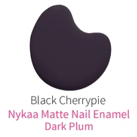 NYKAA Nykaa Matte Nail Lacquer - Black Cherry Pie 08
