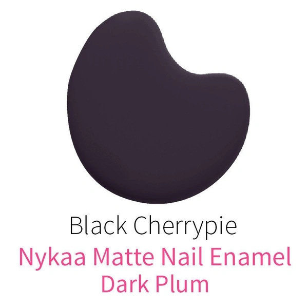 NYKAA Nykaa Matte Nail Lacquer - Black Cherry Pie 08