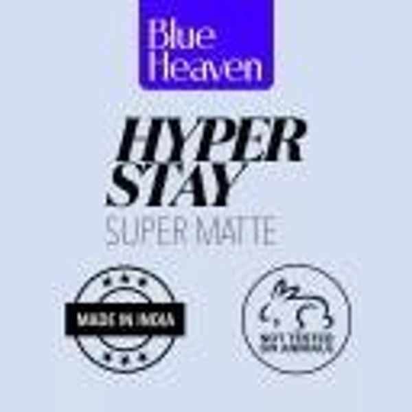 BLUE HEAVEN Hyper stay Super Matte Lipstick Velvet Maroon 706 (Maroon, 2.2 g)