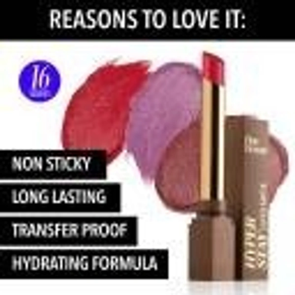 Blue heaven BLUE HEAVEN Hyper stay Super Matte Lipstick Cookie Chip 715 (Brown, 2.2 g) - 1