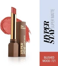 BLUE HEAVEN Hyper stay Super Matte Lipstick Blushed Mood 721 (Brown, 2.2 g)